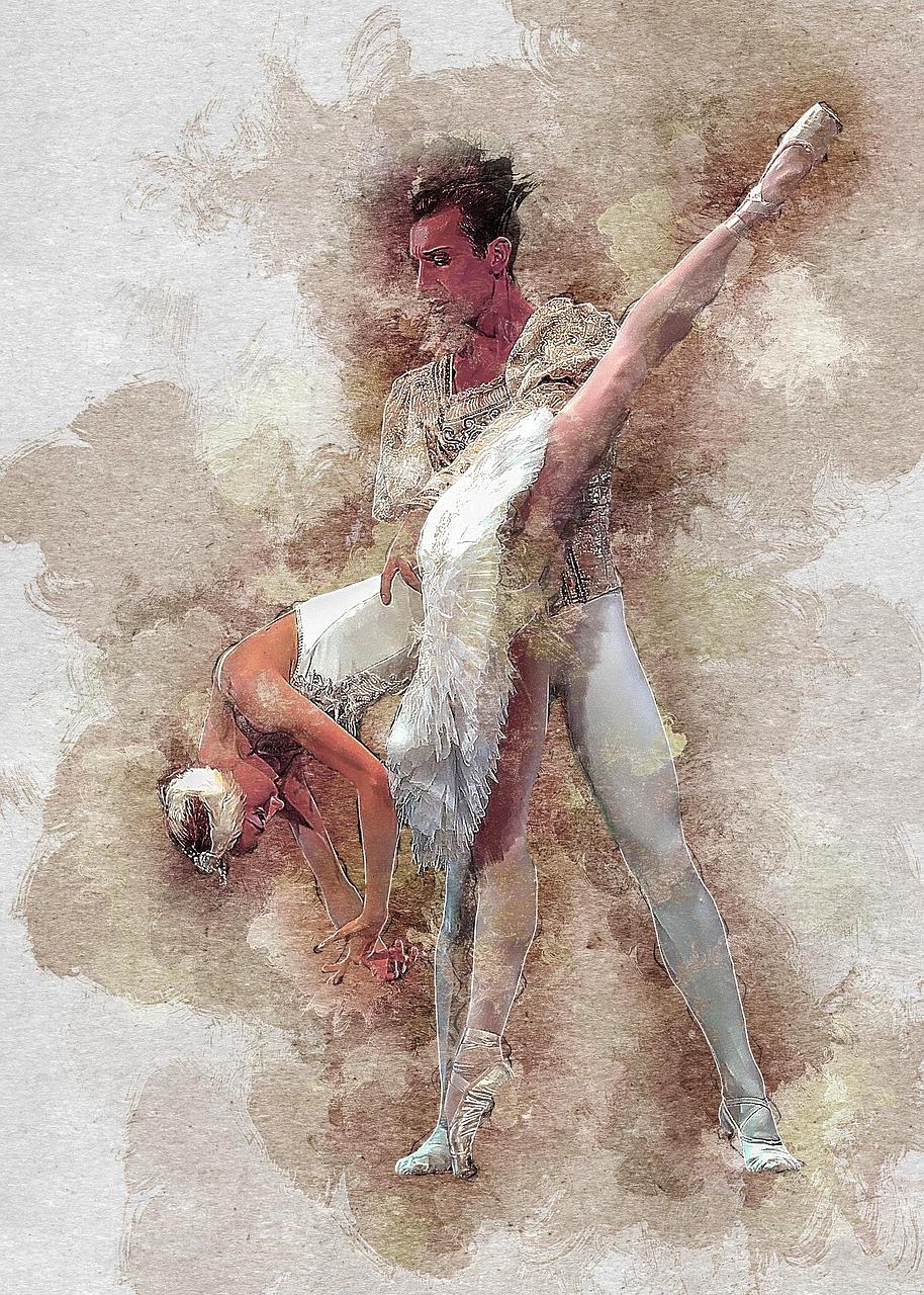 AI-generated digital performer on futuristic stage